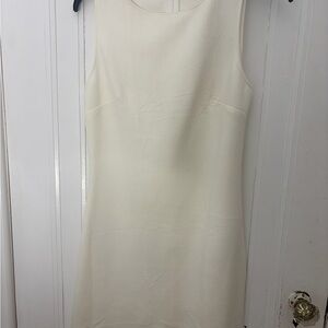 Elegant Cream Sleeveless Dress